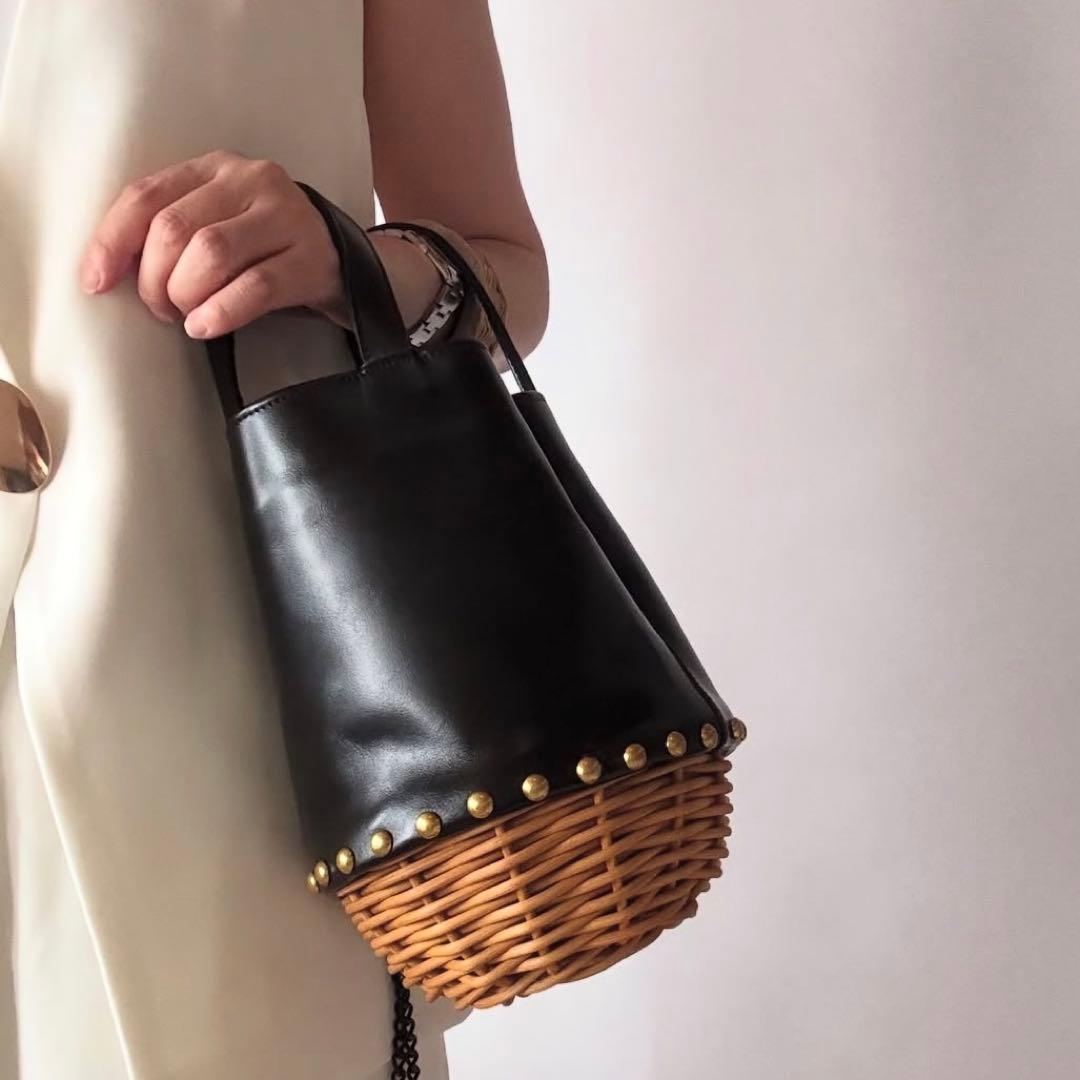 【最終値下げ】 Ribbon b ヴェロニクバスケット かごバッグ