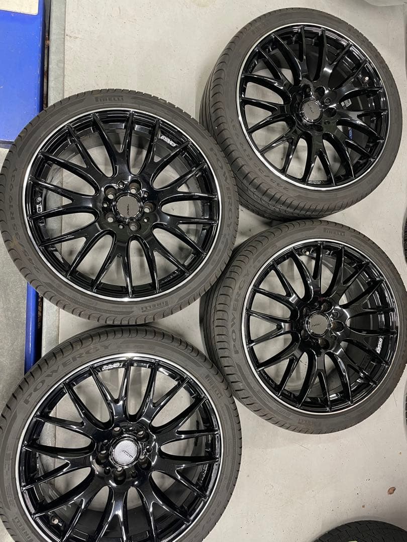 ☆最終値引き☆ RAYS ブラック ホムラ 19インチ ホイールセット