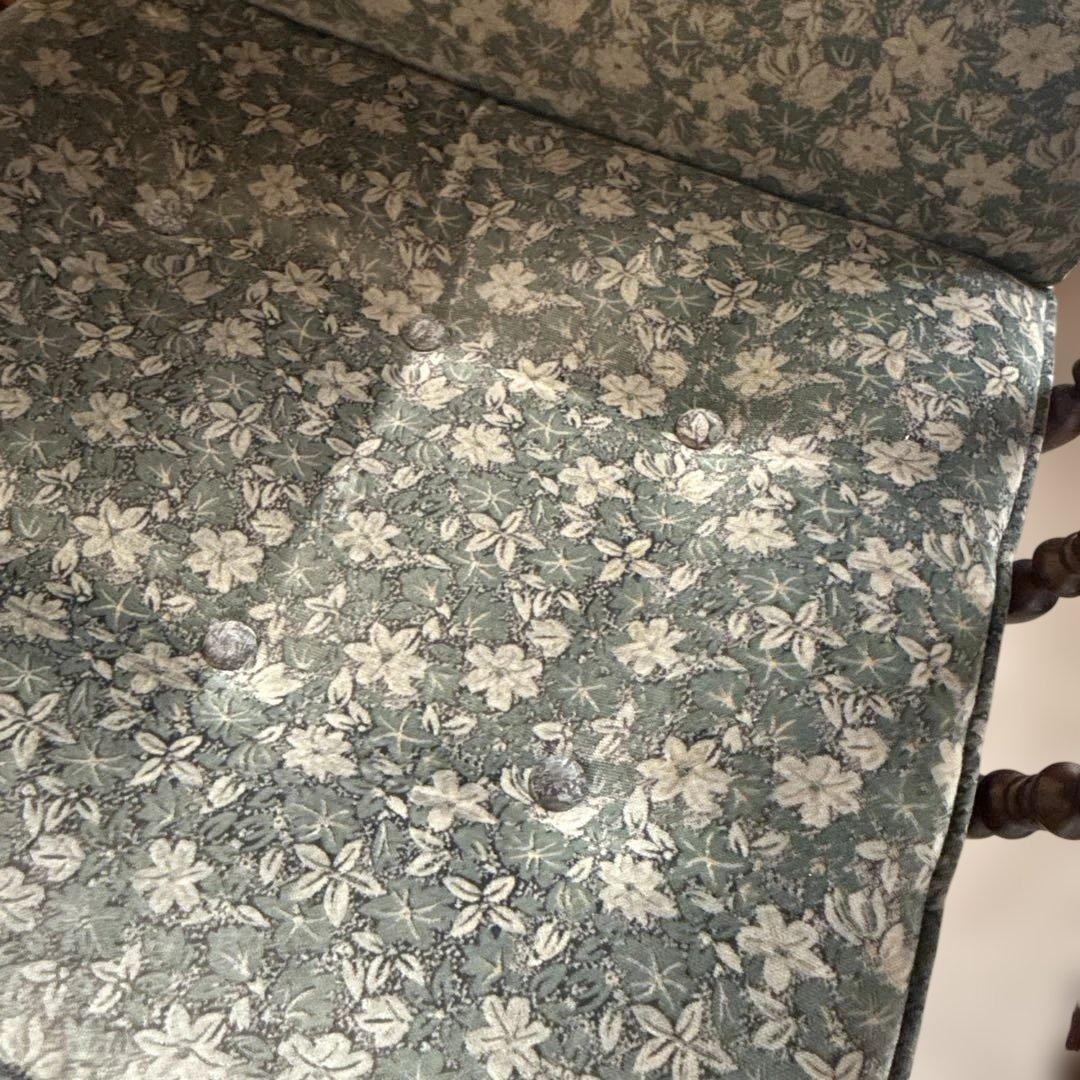 【sisi】 カリモク 花柄1人掛けソファ 高さ80 幅76