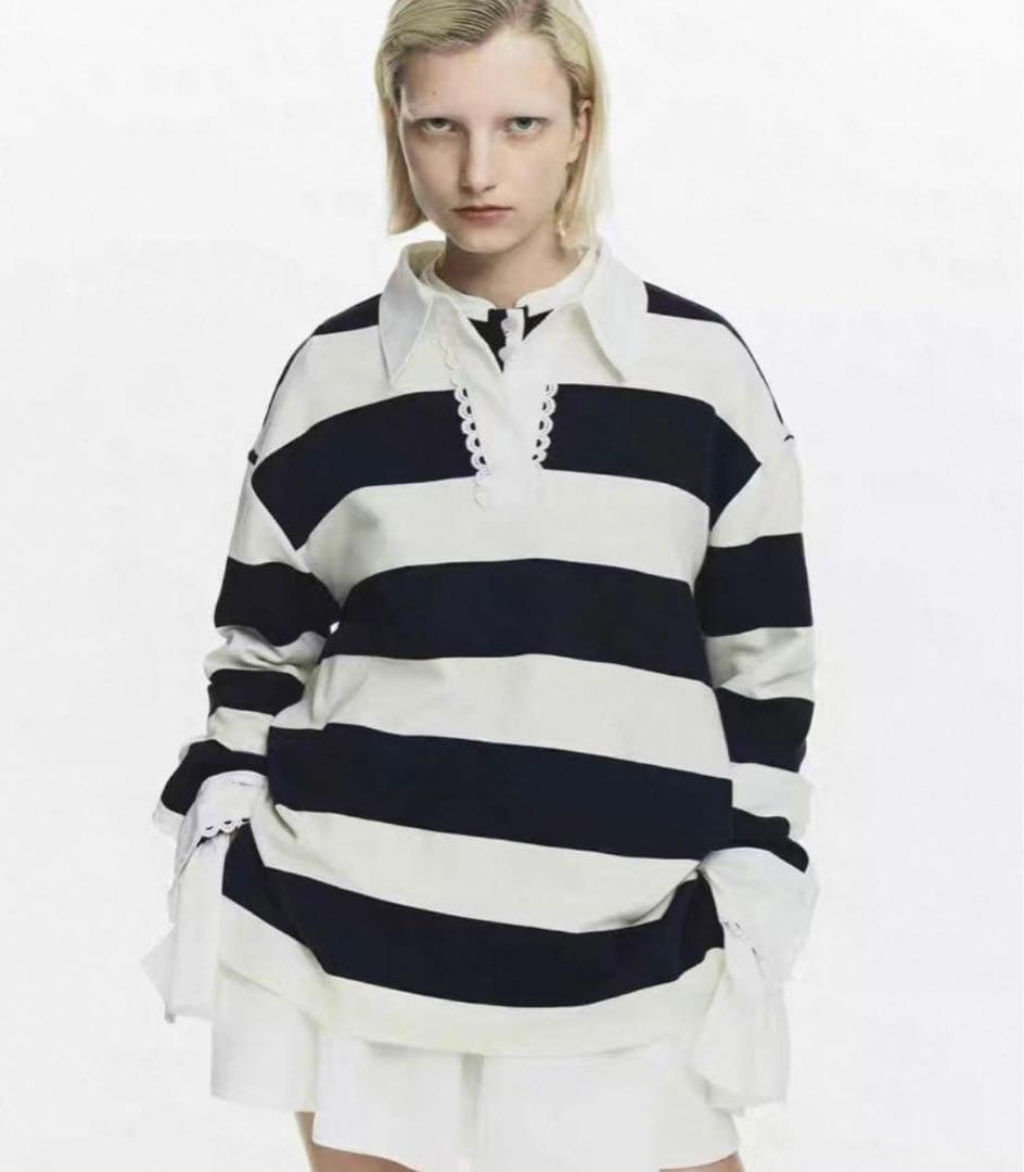 再入荷1点Bibiy. FRANCINE RUGBY TOP ビビィ