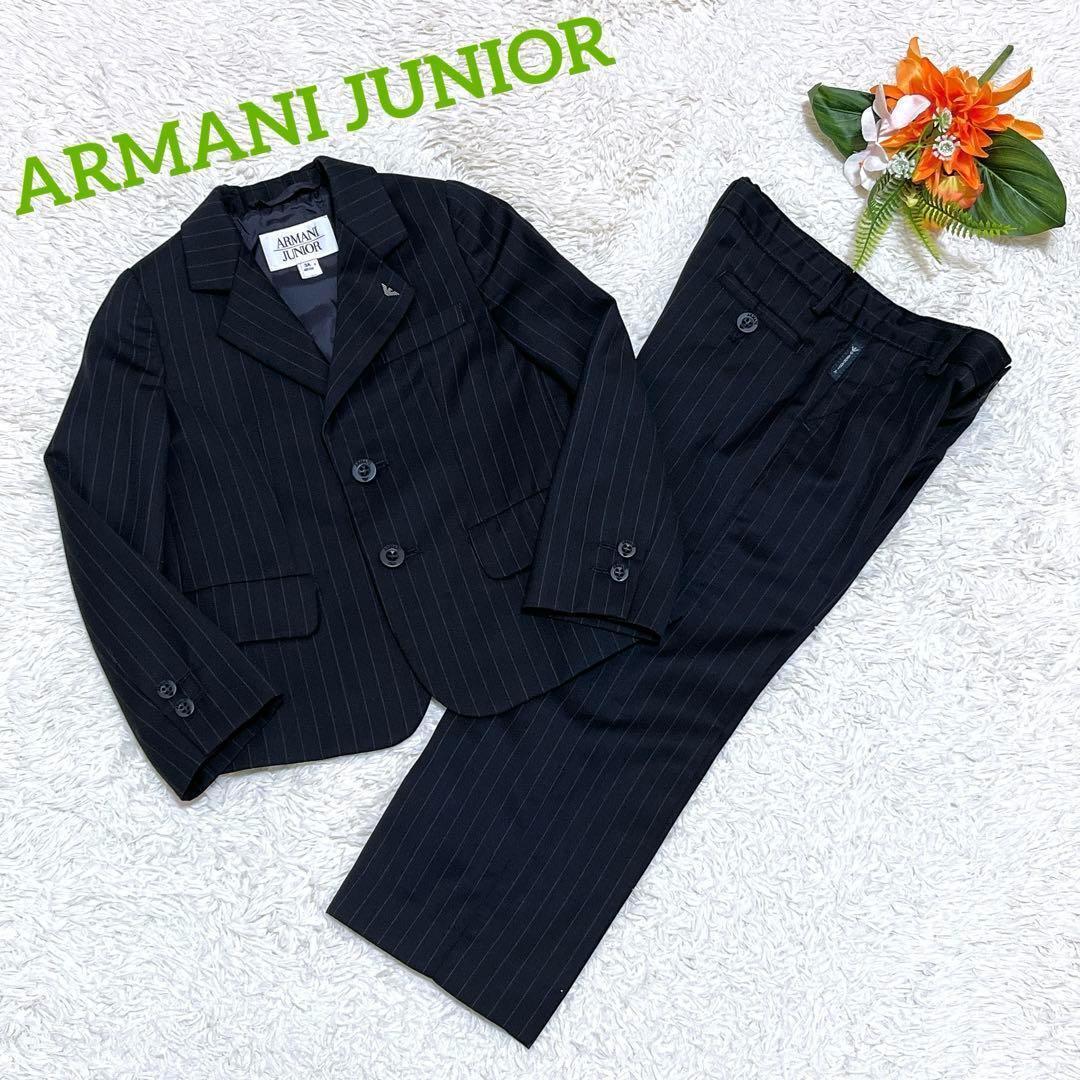 極美品✨アルマーニジュニア　スーツセットアップ　ストライプ　100cm　3A