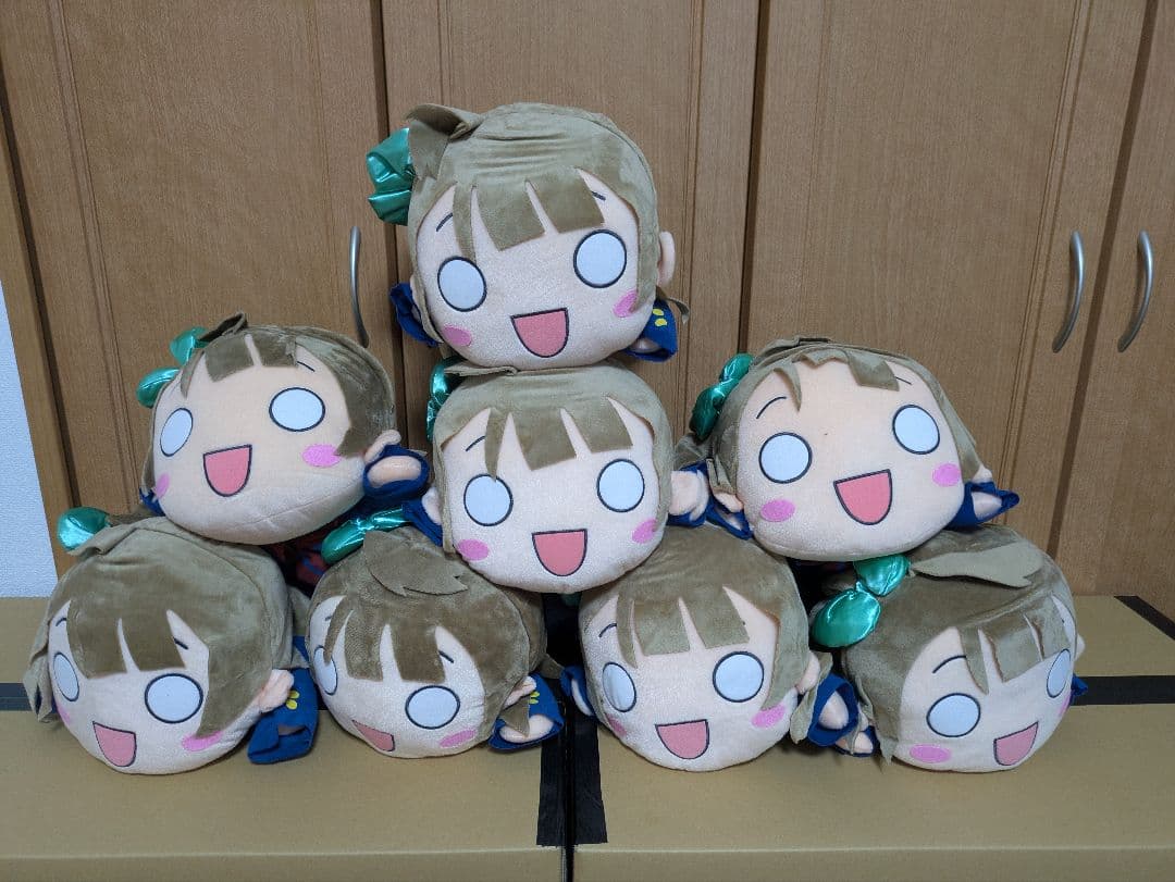 ラブライブ! 南 ことり　ジャンボ寝そべりぬいぐるみ 8体まとめ売り