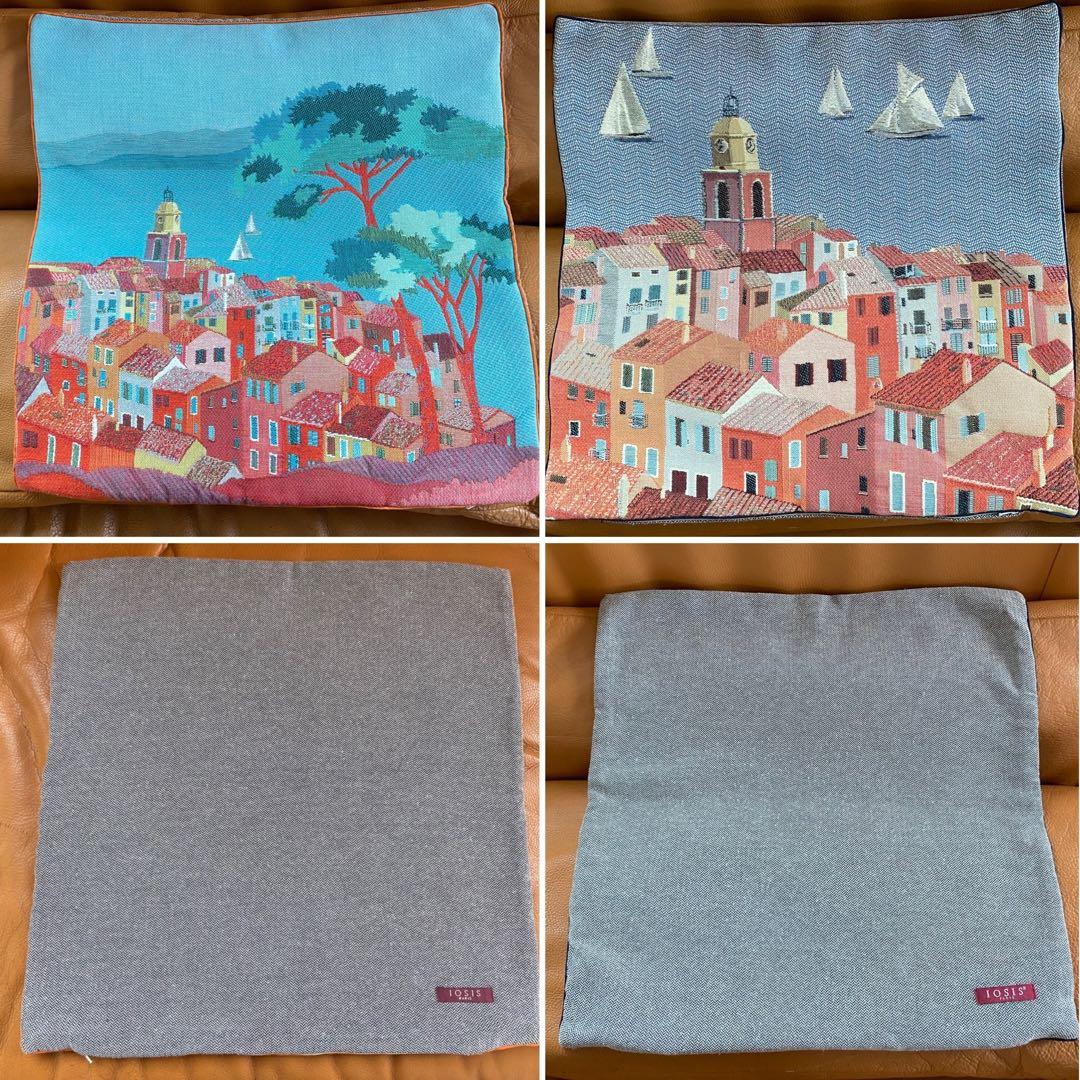 美品♥️ イヴドローム クッション 2枚 ゴブラン織♪南仏 iosis paris