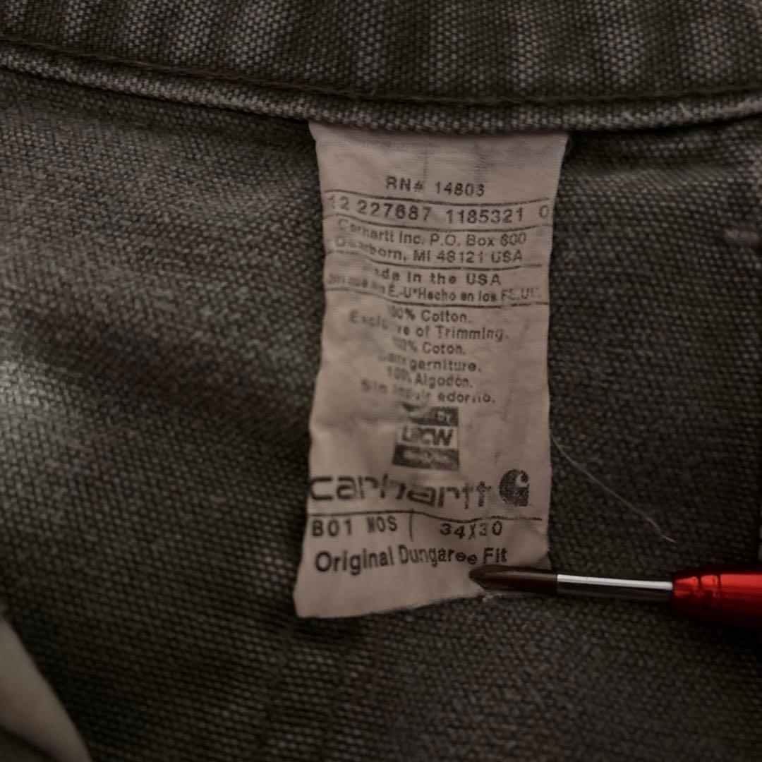 n*e様 Carhartt ダブルニー ペインターパンツ カーキ色 34×30