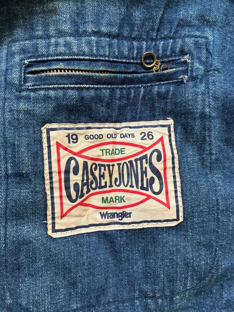 ヴィンテージ casey jones ラングラー　デニムジャケット Gジャン