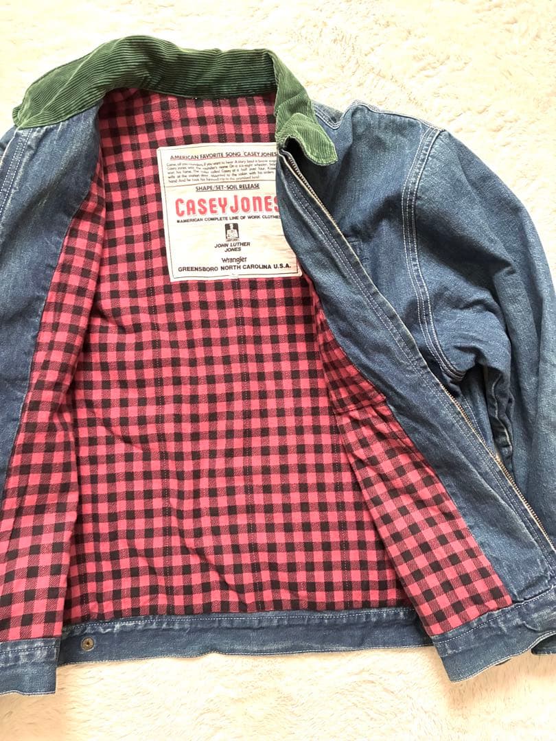 ヴィンテージ casey jones ラングラー　デニムジャケット Gジャン