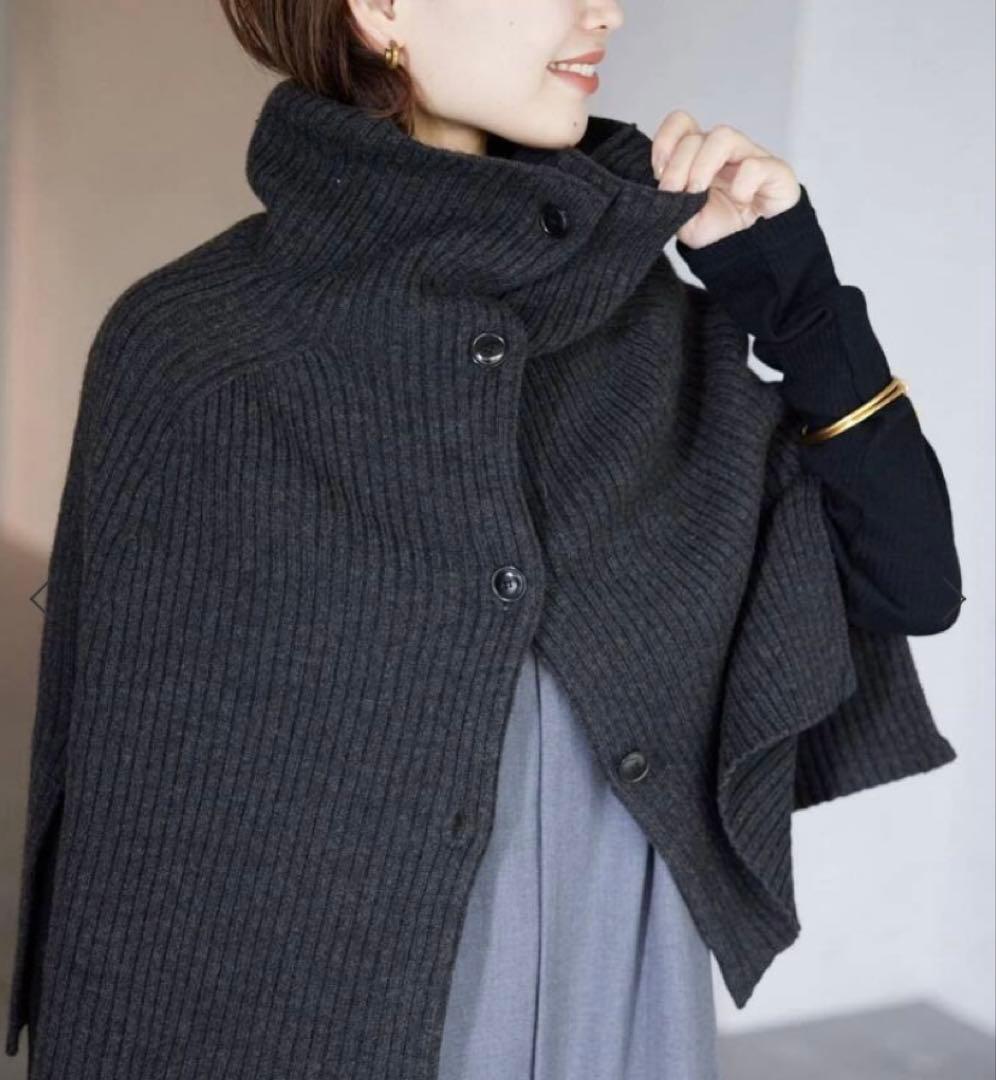 完売品✨未使用タグ付き✨SLOBE IENA ファインウール スヌード　ポンチョ