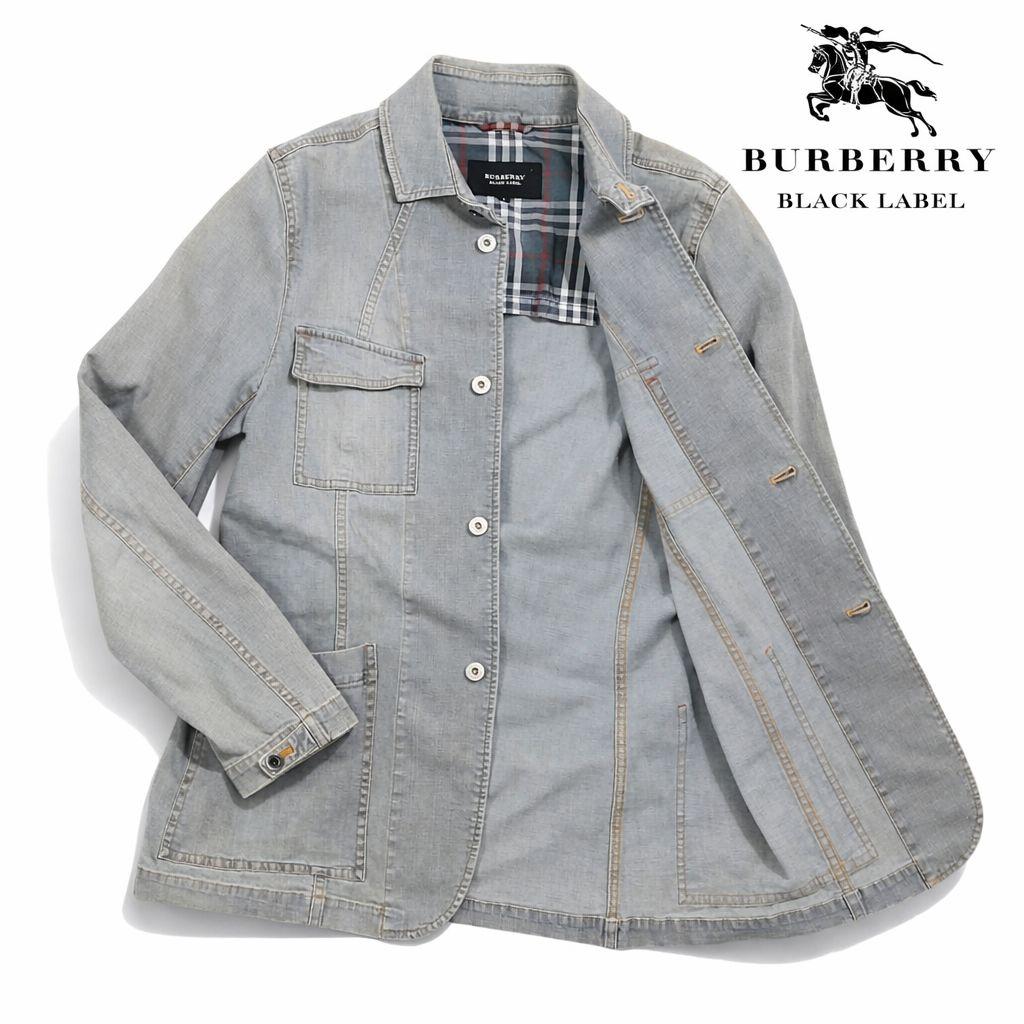 バーバリーブラックレーベル デニムジャケット L ノバチェック