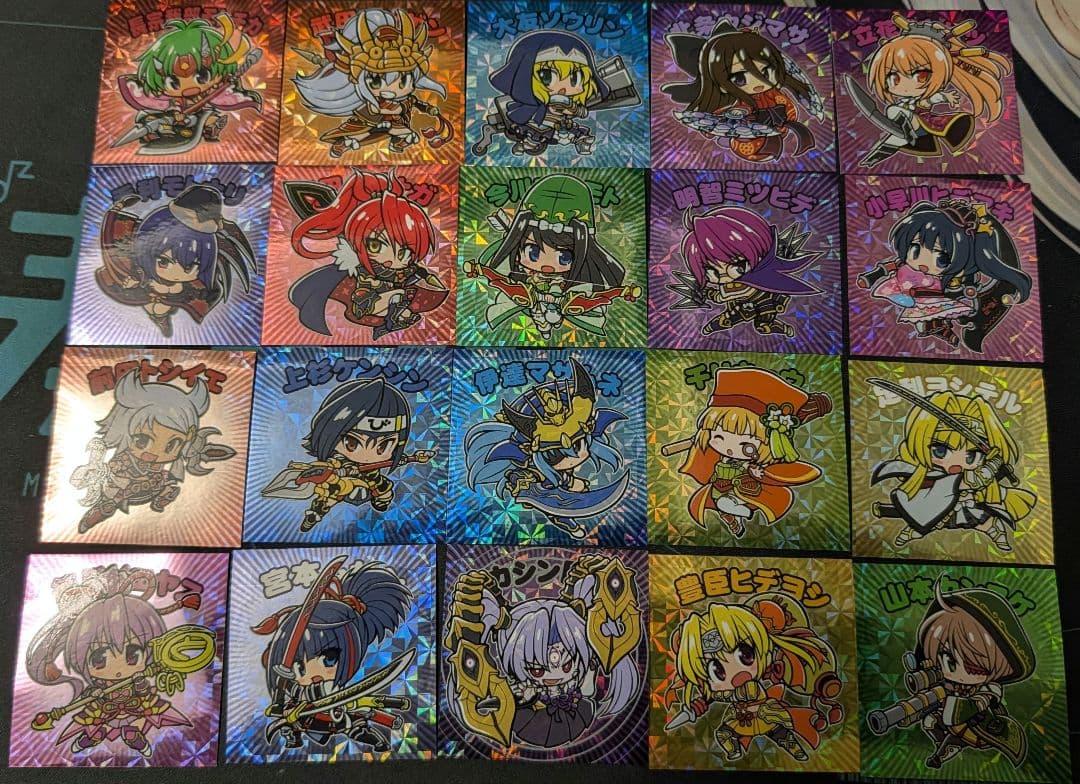 戦国乙女 かぎっ娘ステッカー 20種類 コンプリートセット