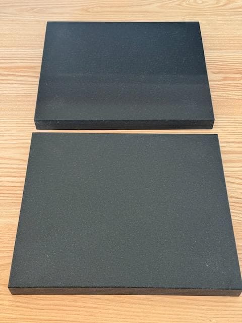 高級黒御影石 オーディオボード 2枚セット 300×350×30mm