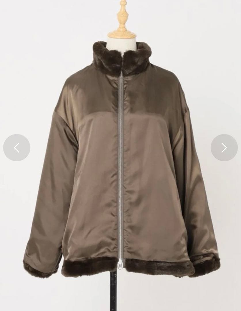 ジャーナルスタンダードレリューム　フルジップファーブルゾン　ブラウン