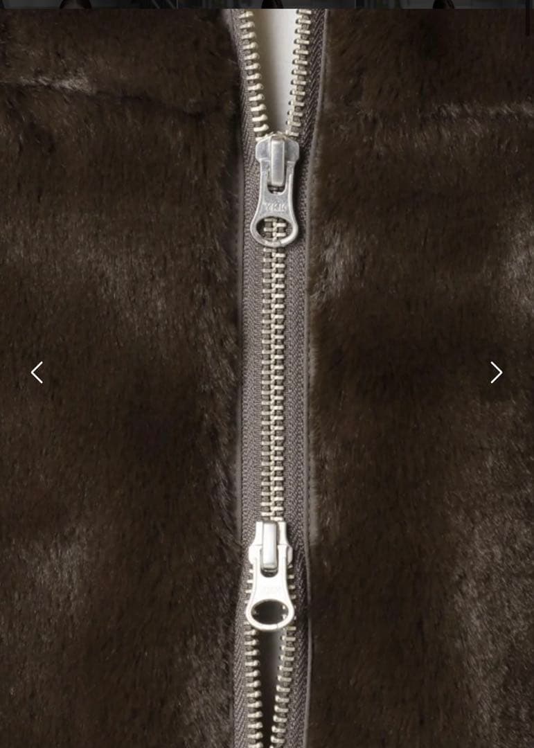 ジャーナルスタンダードレリューム　フルジップファーブルゾン　ブラウン