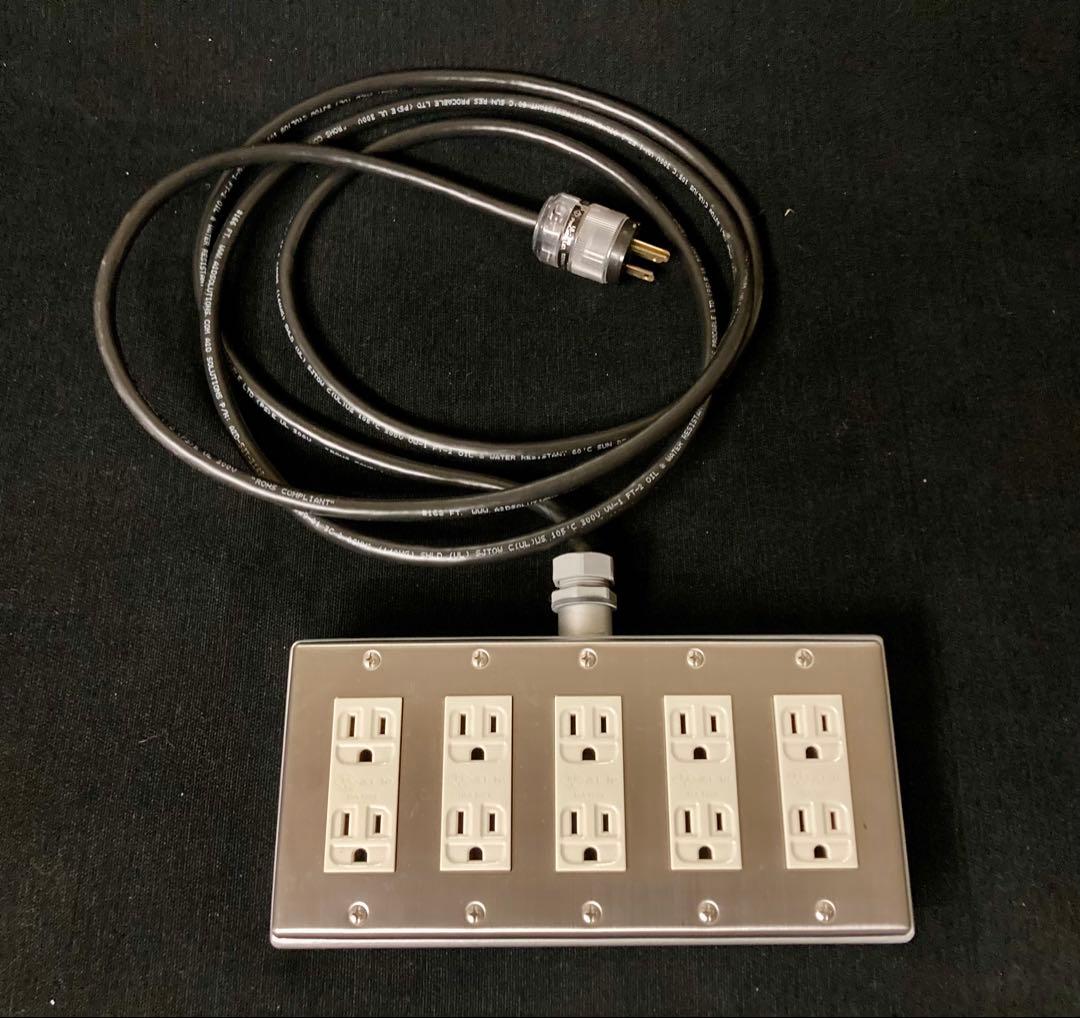 重鉄タップ　プロケーブル　オーディオ電源　10個口　電源タップ