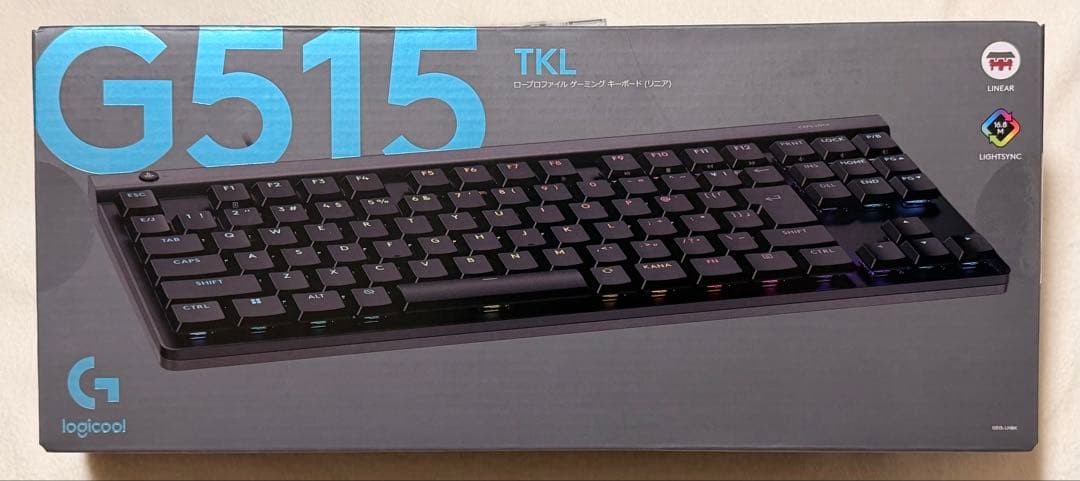 ロジクール G515 TKL 有線テンキーレス ロープロファイル キーボード