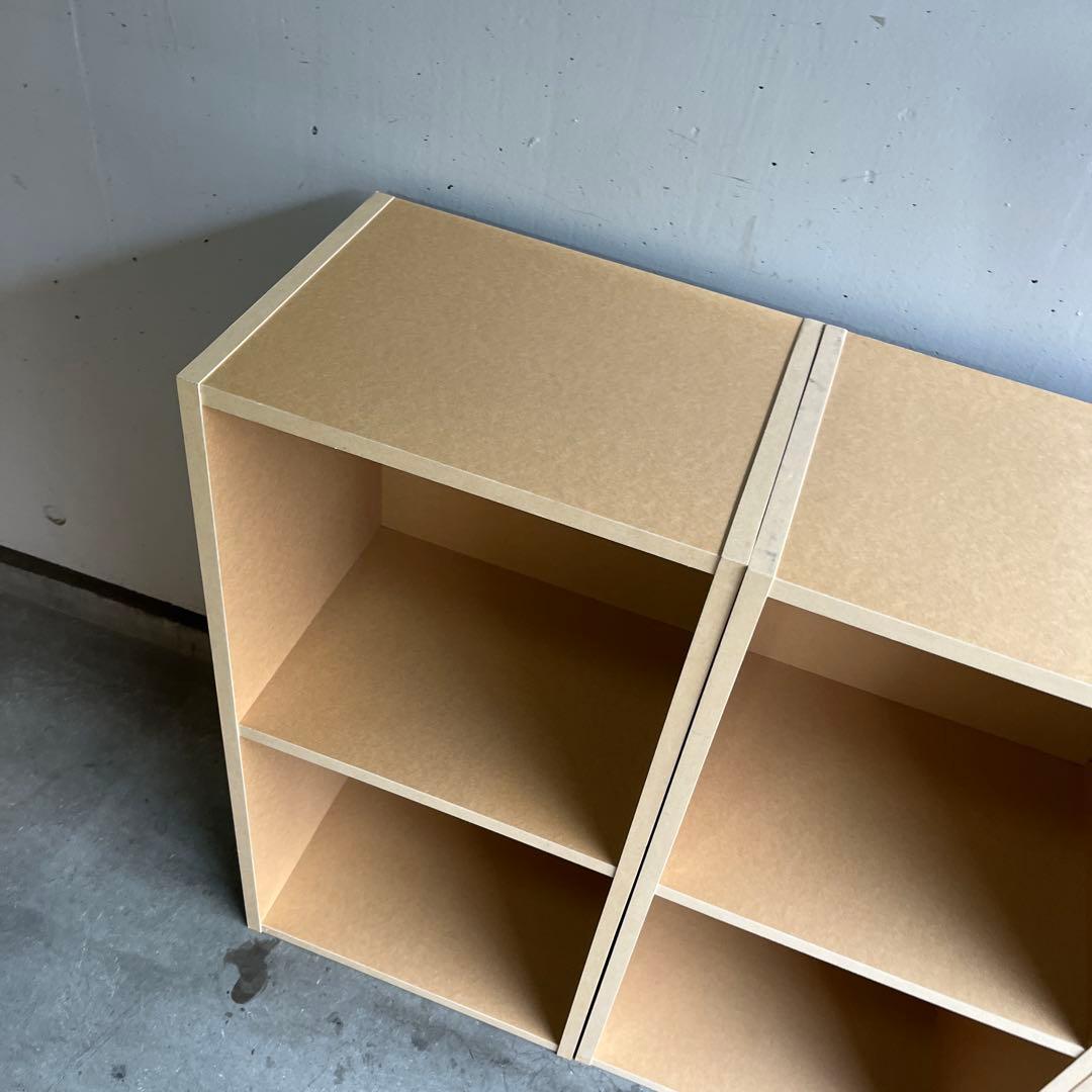 美品・廃盤希少★無印 パルプボードボックス・２段・タテヨコＡ４サイズ 3個セット