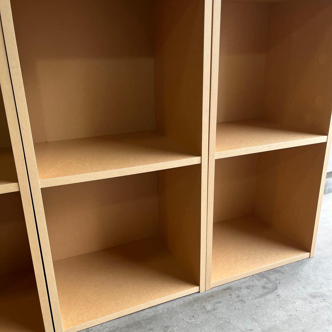 美品・廃盤希少★無印 パルプボードボックス・２段・タテヨコＡ４サイズ 3個セット