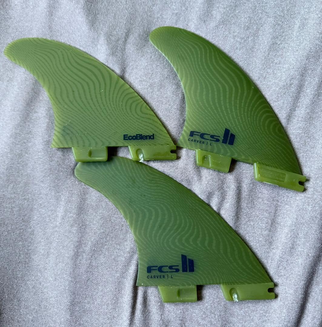 FCS II Carver トライフィン L 3枚セット グリーン