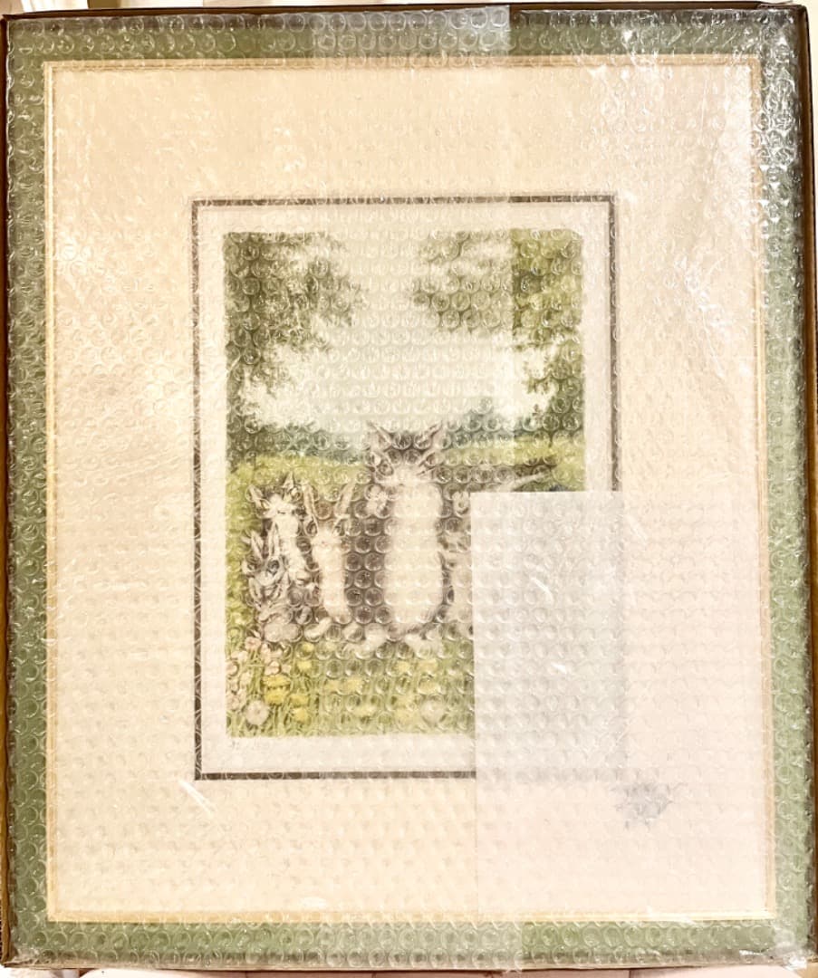 ✨希少✨ 未使用品　わちふぃーるど ダヤン 版画 　素敵なお知らせ