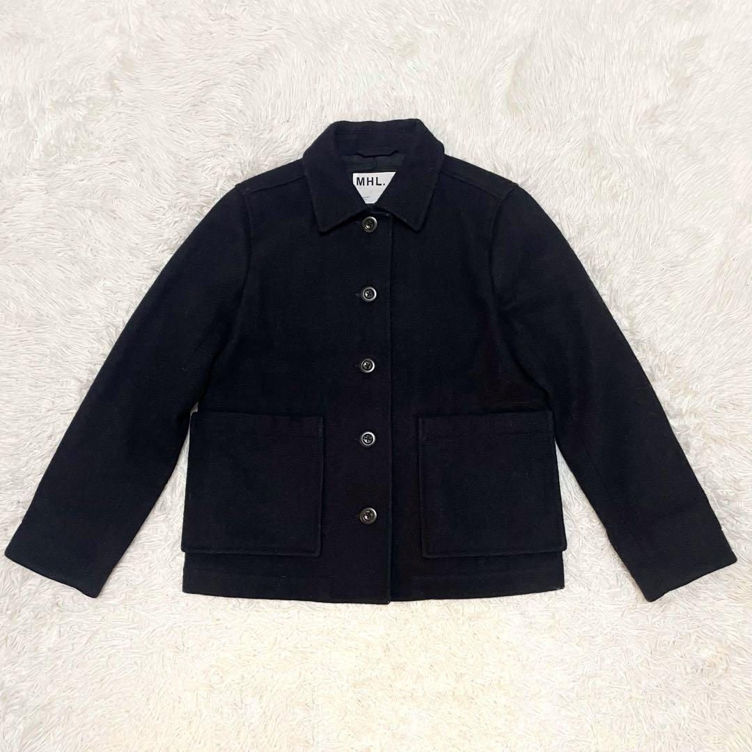 M.H.L ウールコート　ブラック