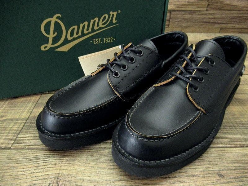 専用　ダナー ブローガン 茶芯 モカシン レザー シューズ 黒 26.5 ①