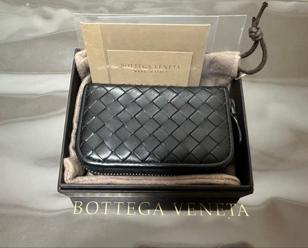 ★【極美品】ボッテガヴェネタ ケース ラム／ネロブラック／✨✨✨5️⃣