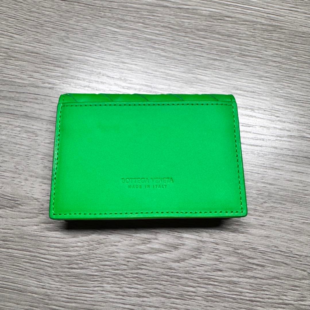 【極美品】BOTTEGA VENETA 名刺入れ カードケース パラキート 緑