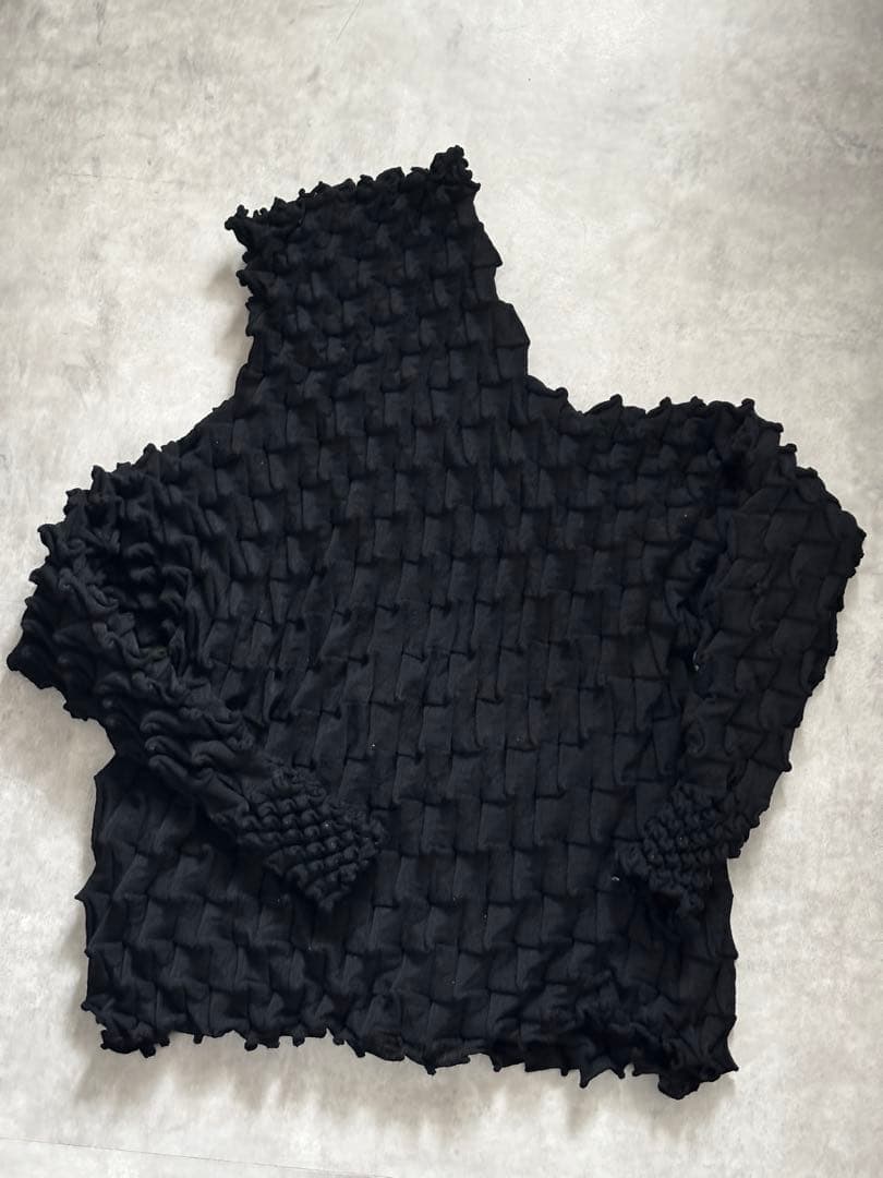 夏*の様 Issey Miyake ウールシェルニット 18SS