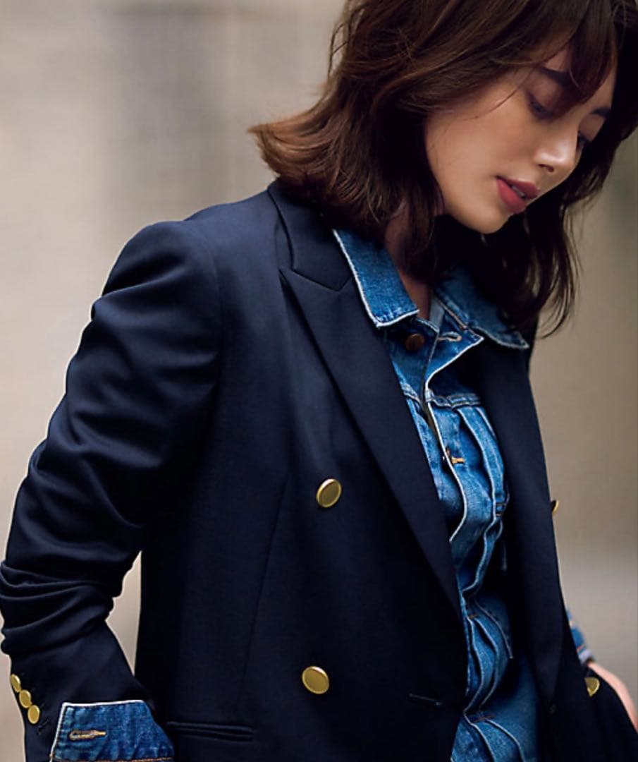 23区 【蛯原友里さん着用】ドライウールツイル　ブレザー　ジャケット