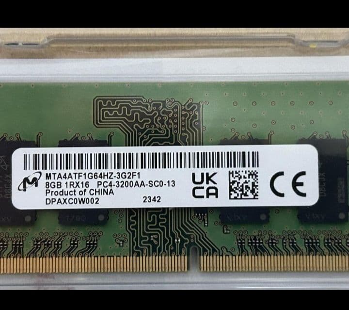 メモリー Micron DDR4-3200(PC4-25600) 16G(8G*2)