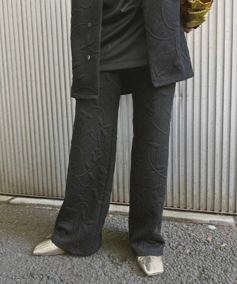 最終値下げ！24年【Ameri】MATELASSE SLIM PANTS パンツ