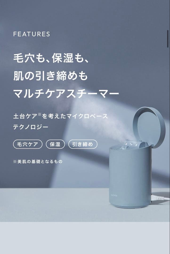 SALONIA ピュアブライトスチーマー