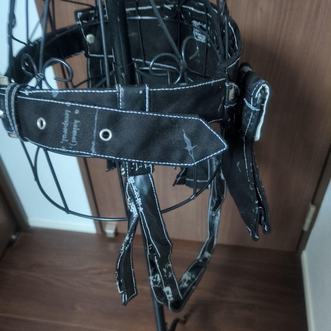 h.naoto　スカルプリント スカート付き　ウエストポーチ　ゴシック