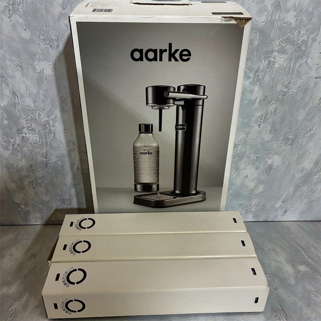 aarke アールケ CARBONATOR Ⅱ 炭酸水メーカー　ボンべ3本セット