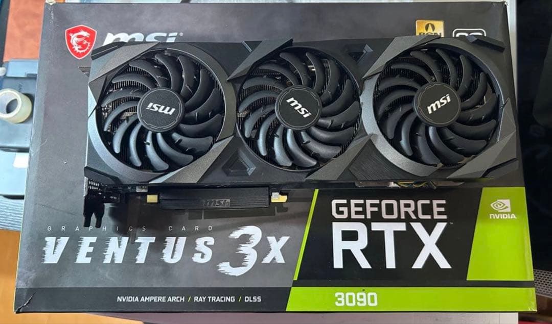 【フル整備済み】RTX 3090 VENTUS 3X OC 24GB 【良好品】
