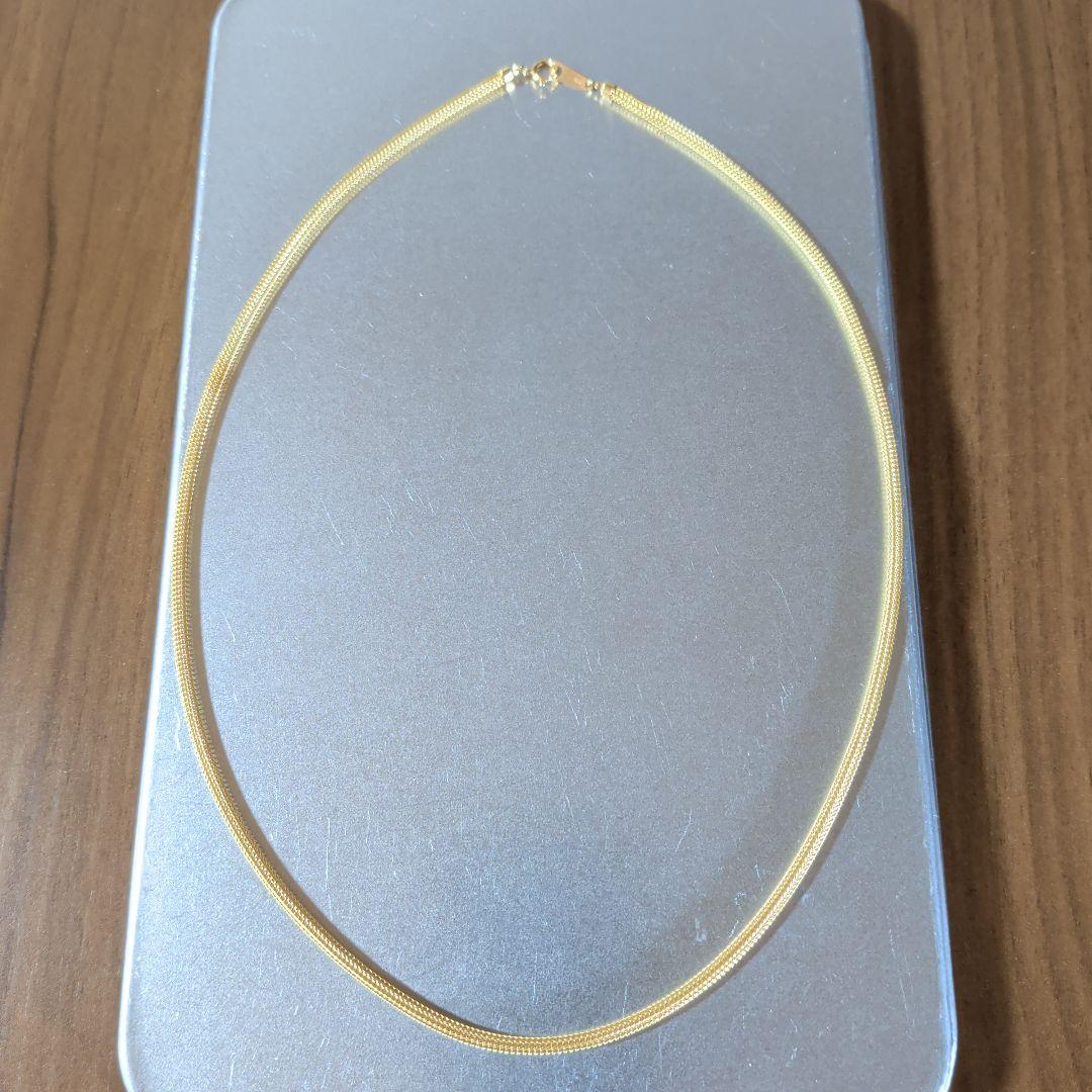 ネックレス　K18　YG　 編み込み　10.57g