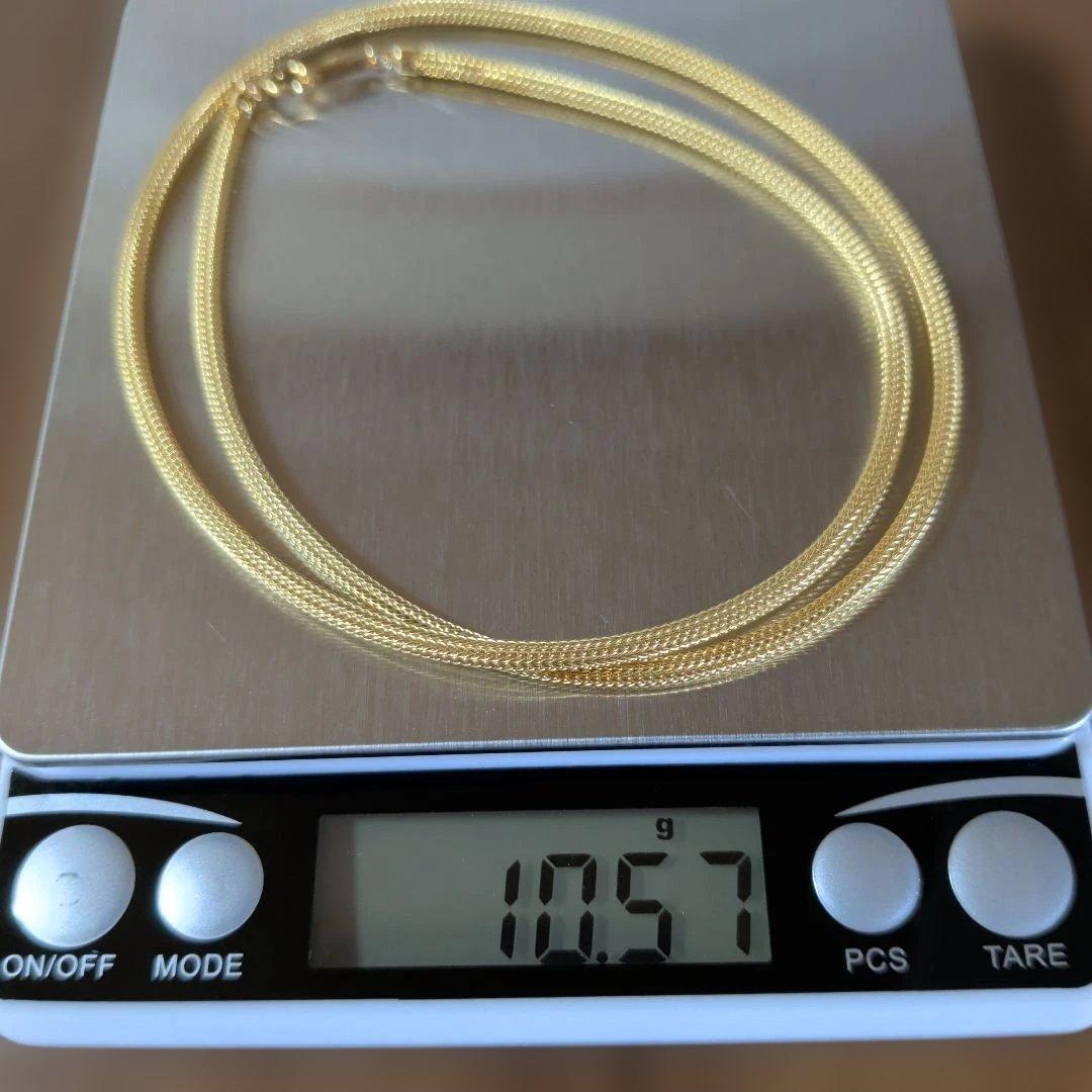 ネックレス　K18　YG　 編み込み　10.57g