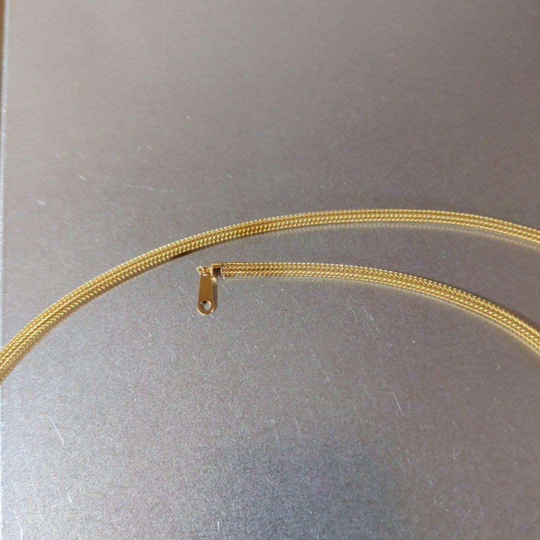 ネックレス　K18　YG　 編み込み　10.57g