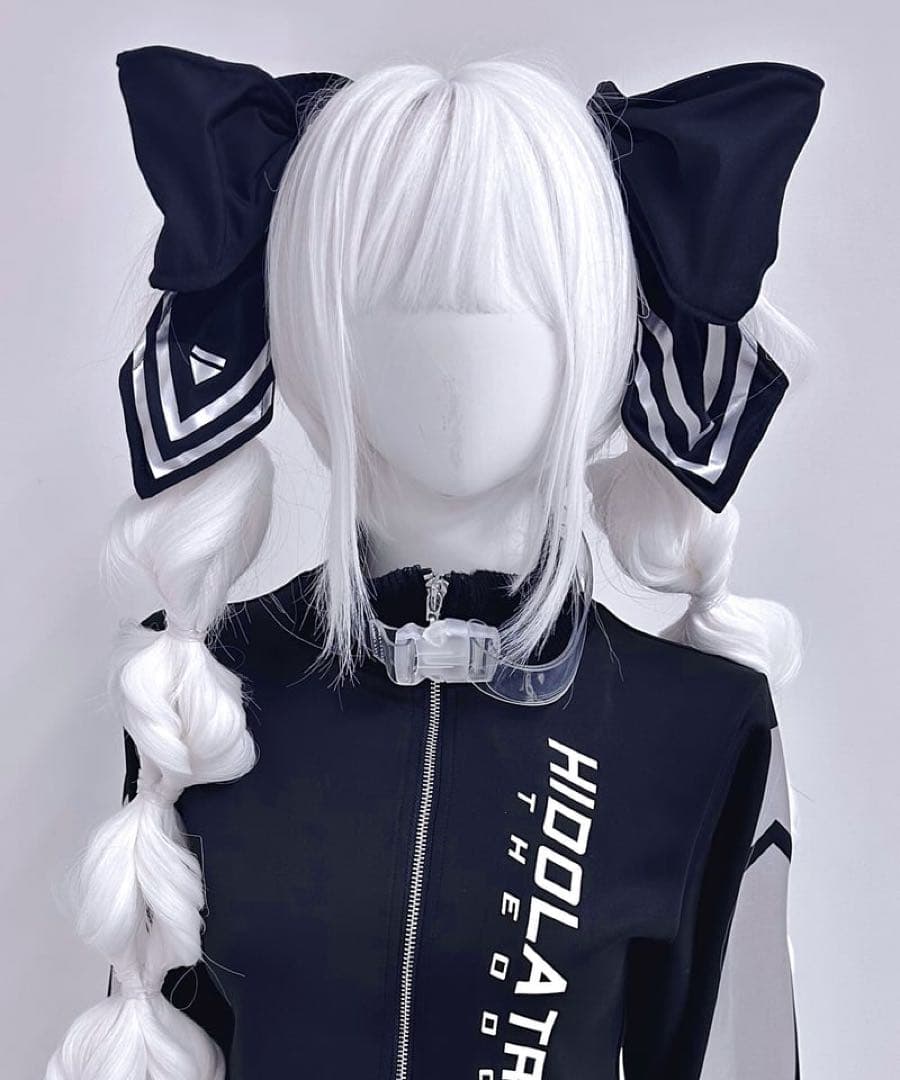 《CyberJerseyシリーズ》クソデカリボンクリップ(BLACK)テオドール