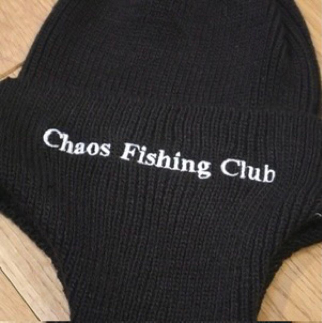 Chaos Fishing Club Logo Dog Ear Cap 黒