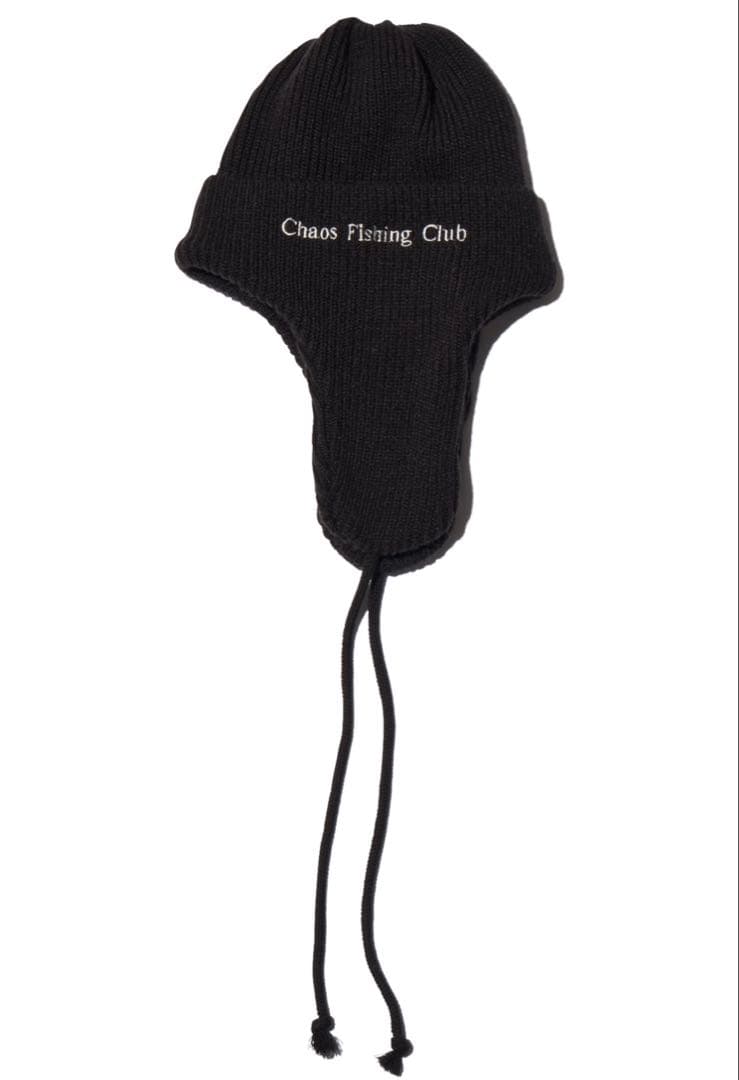 Chaos Fishing Club Logo Dog Ear Cap 黒