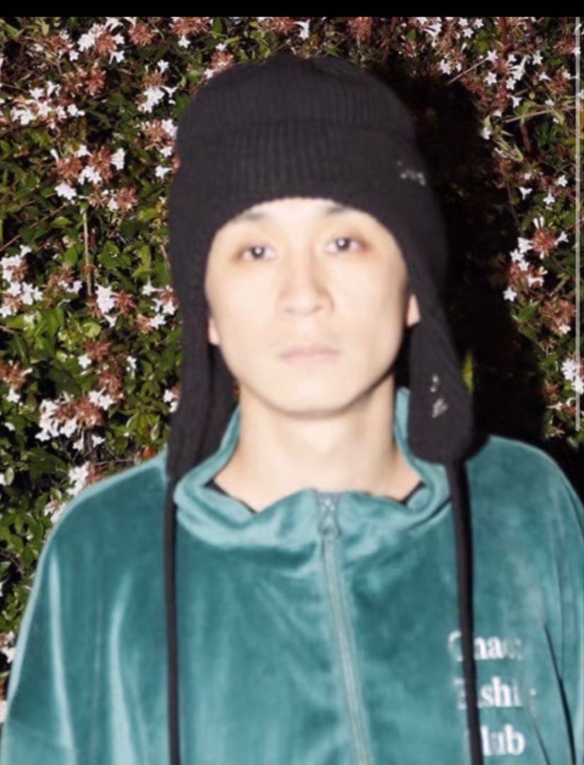 Chaos Fishing Club Logo Dog Ear Cap 黒