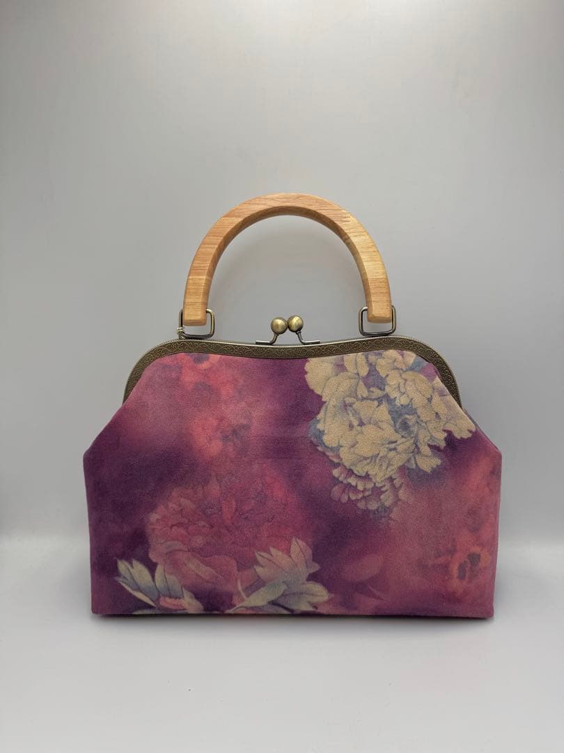 ハンドメイド　大きながま口バッグ　2点セット#489