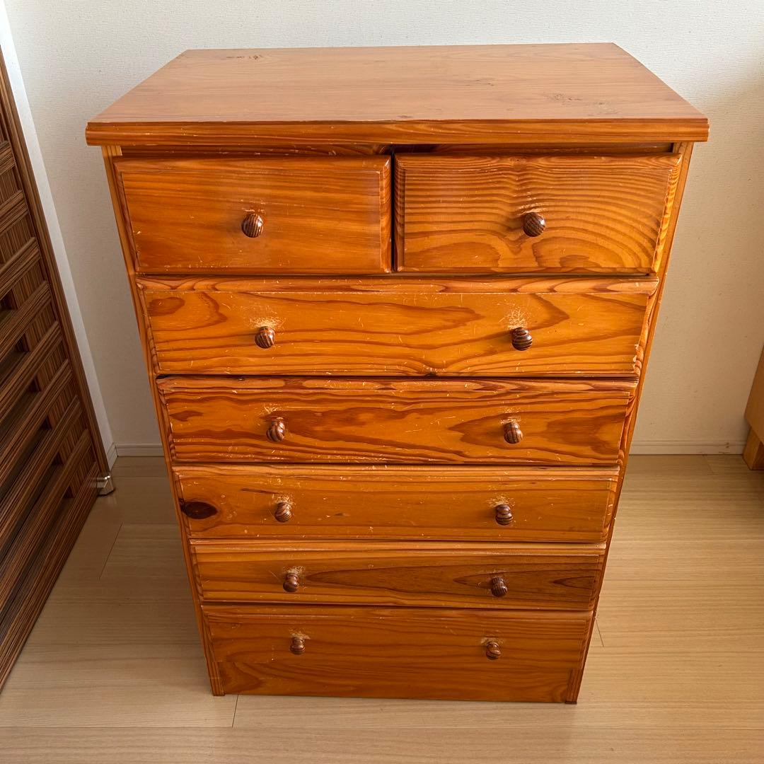 【送料込み】チェスト 天然無垢材（日本製）