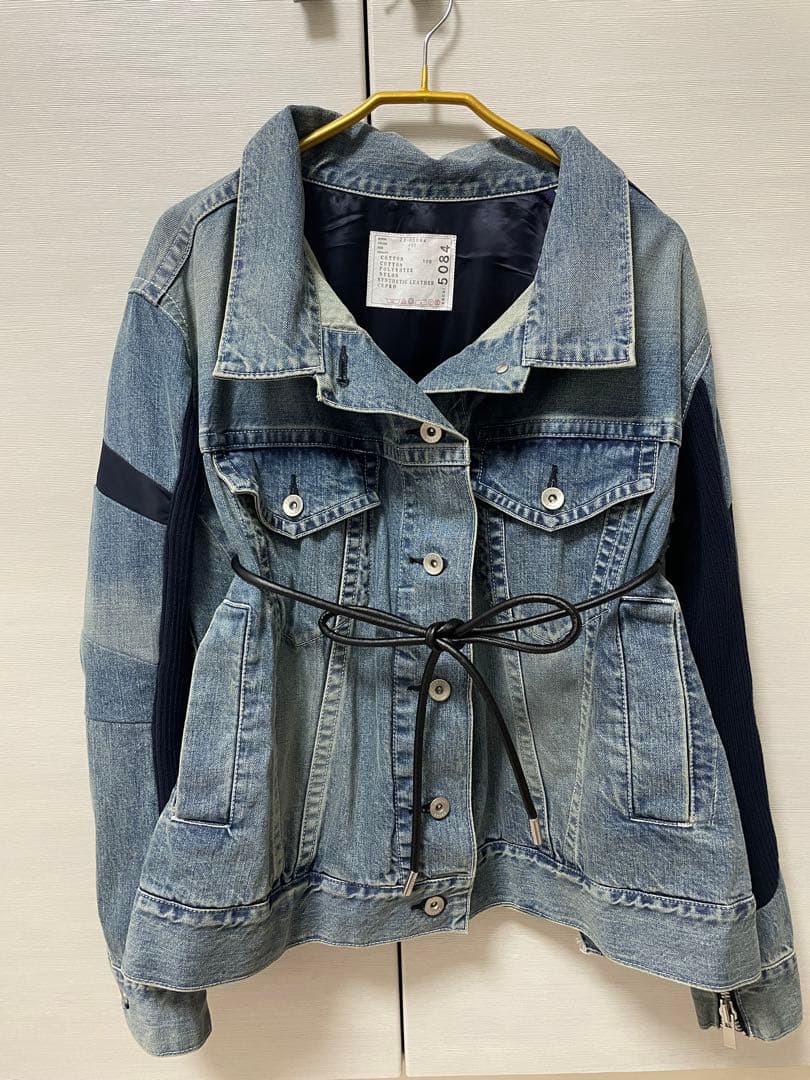 sacai サカイ デニムジャケット Gジャン ベルト付