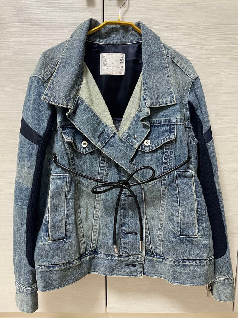 sacai サカイ デニムジャケット Gジャン ベルト付