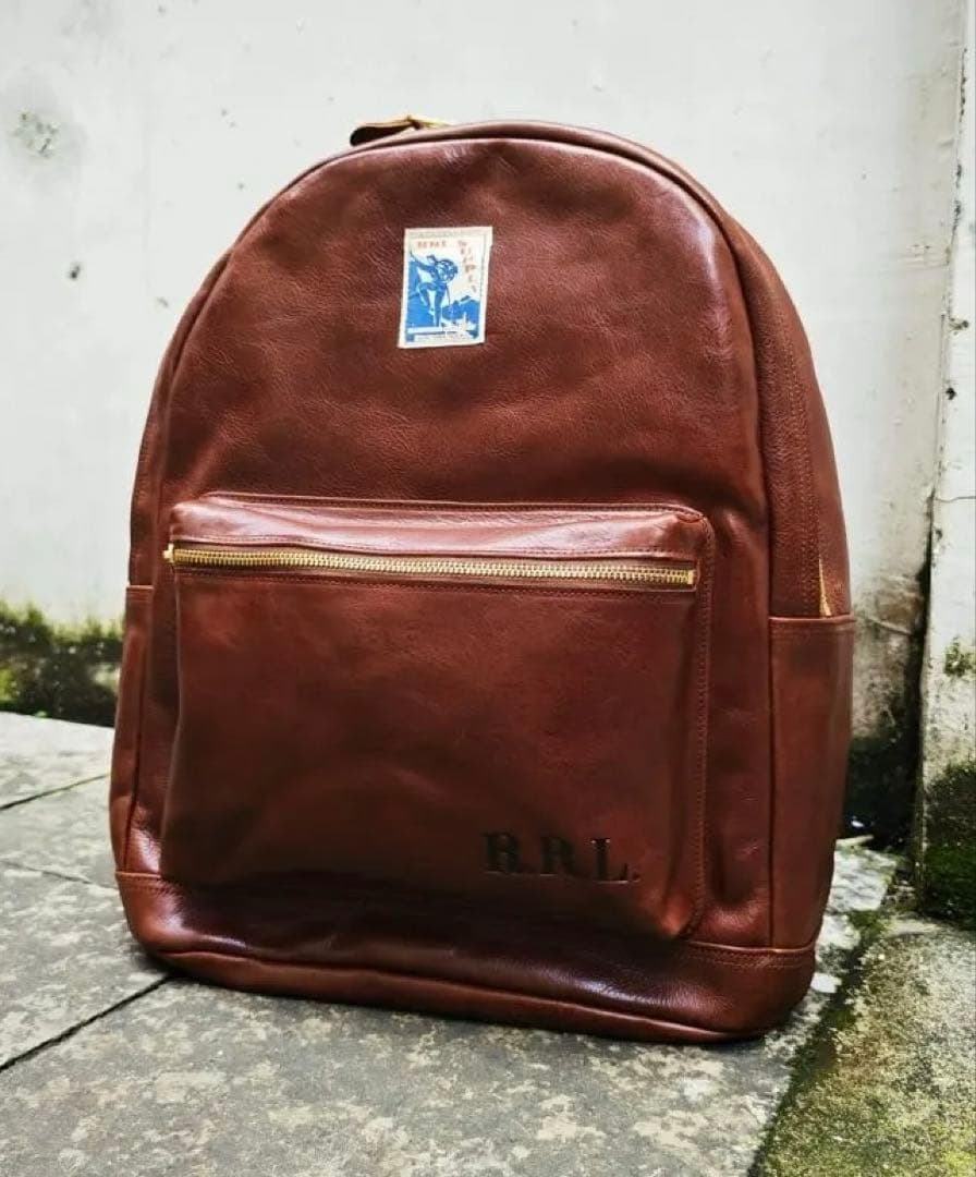 【美品】RRL ダブルアールエル レザー バックパック