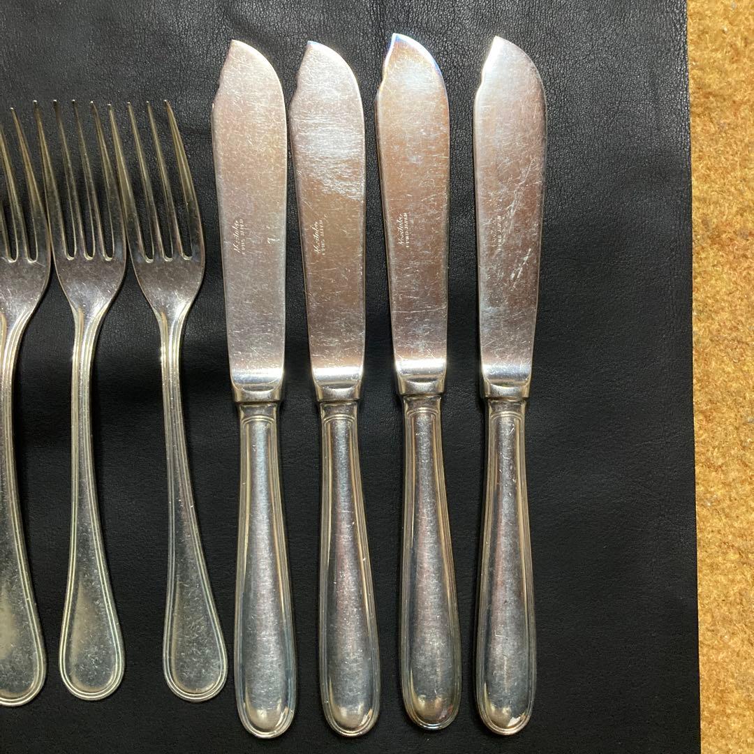 ノリタケEPNS(銀メッキ)カトラリー ナイフ＆フォーク&スプーン　12本セット