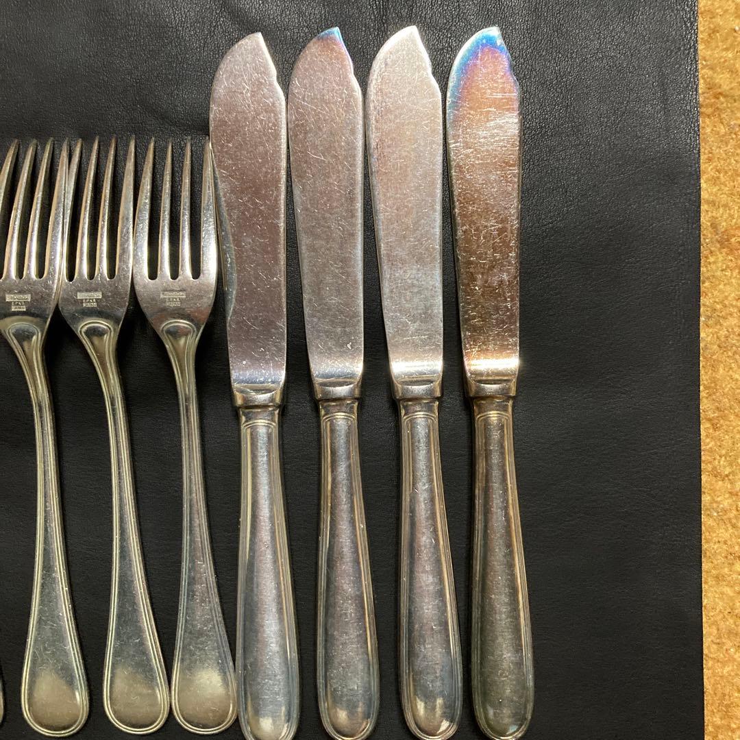 ノリタケEPNS(銀メッキ)カトラリー ナイフ＆フォーク&スプーン　12本セット