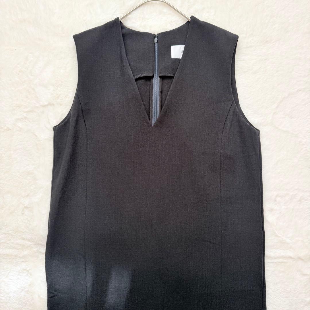 未使用級✨ソージュ　ウールライクジャンパースカート　ブラック　M 現行品