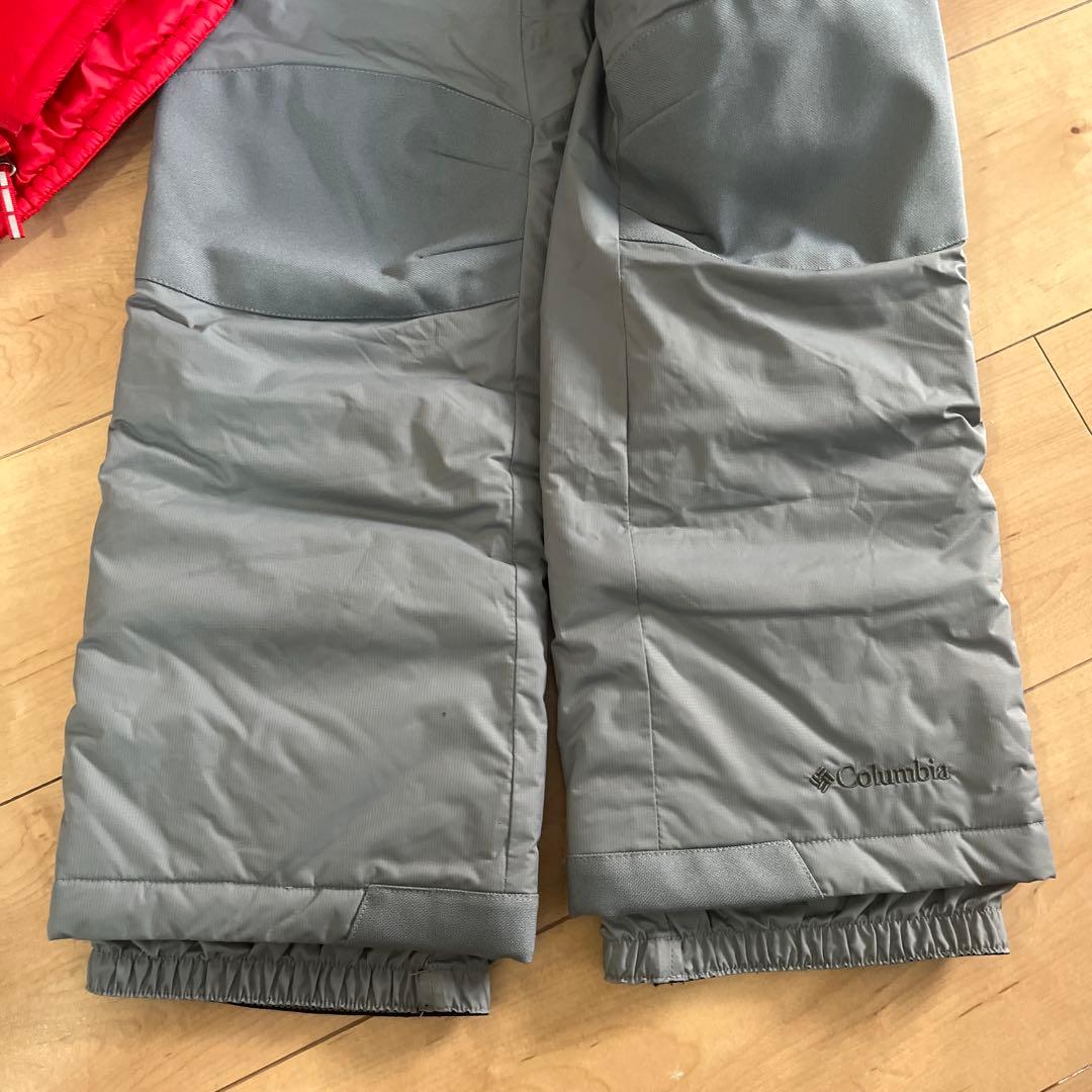 Columbia 子ども用スキーウェア 赤/グレー　xs